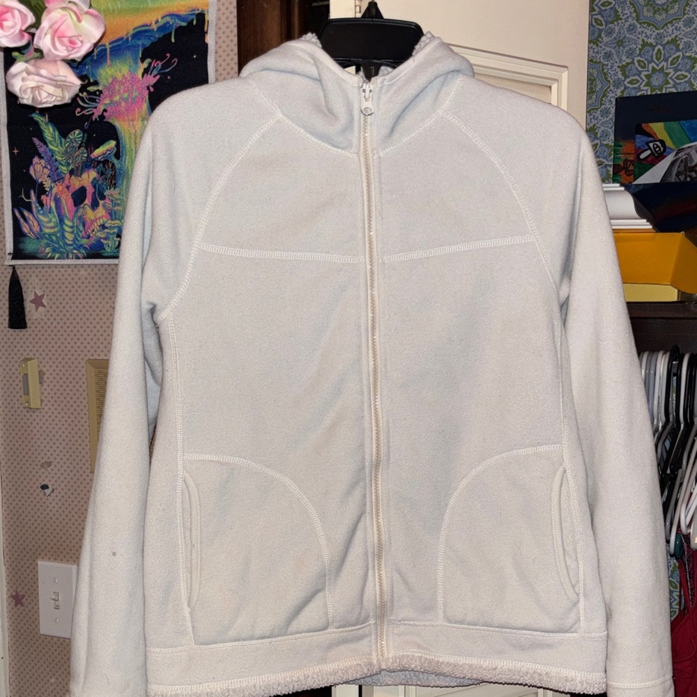 Faded Glory Cream Sherpa Hoodie